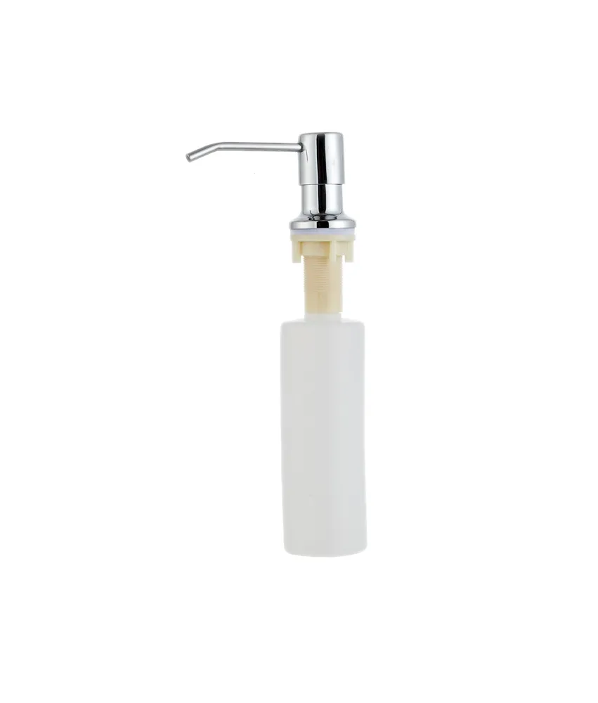 Dozownik do płynu do naczyń chrom 330 ml – napełniany od góry, elegancki element przy zlewozmywaku