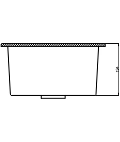 Zlewozmywak jednokomorowy COBALT biały +  syfon czarny
