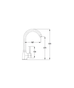 Zlewozmywak narożny TREND brąz metalik + bateria NOON