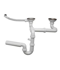 Zlewozmywak narożny TREND brąz metalik + bateria NOON