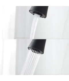 Zlewozmywak jednokomorowy VIVA grafit + bateria flex dwustrumieniowa