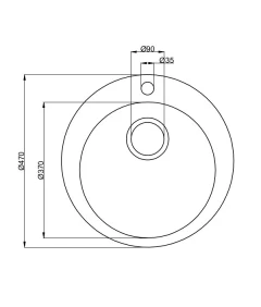 Zlewozmywak jednokomorowy VIVA czarny + bateria flex dwustrumieniowa